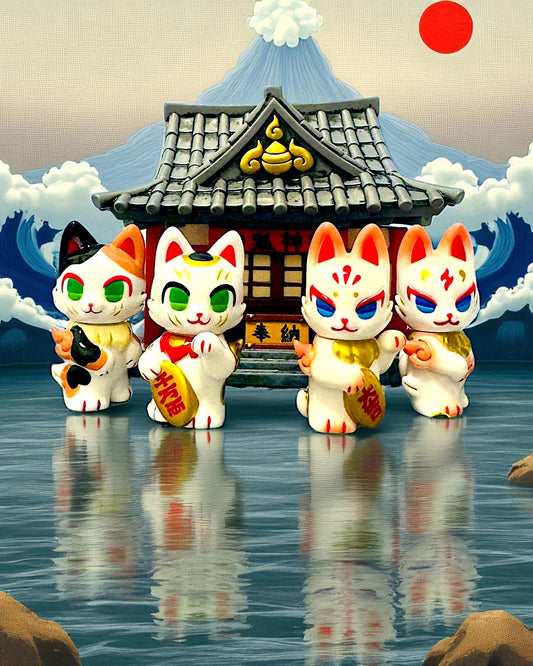 GENKOSHA – LUCKY CAT SET
