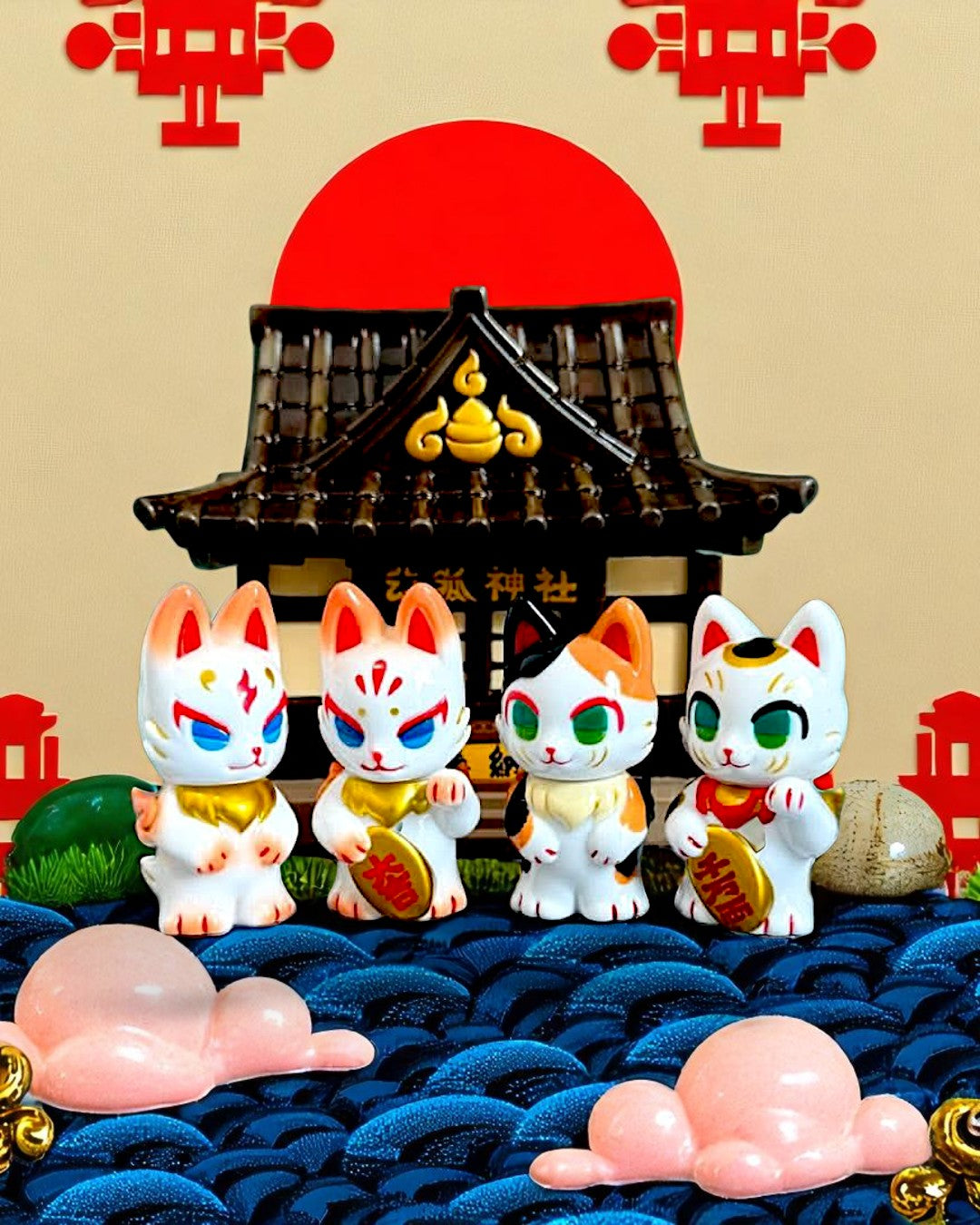 GENKOSHA – LUCKY KITSUNE SET
